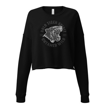[ID: 316-G249] Bold Tiger Spirit Women's Cropped Sweatshirt