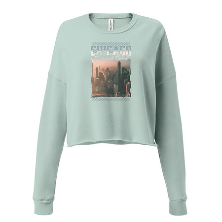 [ID: 316-G257] Born and Raised Women's Cropped Sweatshirt