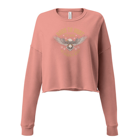 [ID: 316-G267] BORN TO HUNT- BE BRAVE & WILD Women's Cropped Sweatshirt