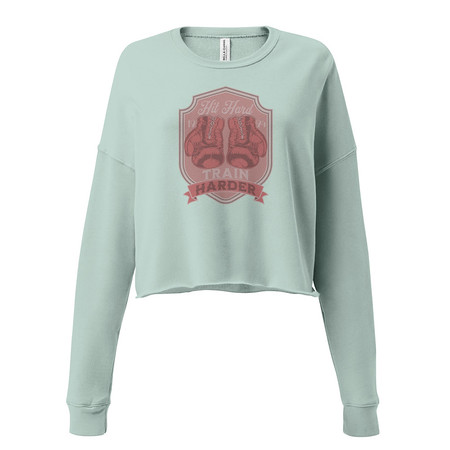 [ID: 316-G278] Boxing Training Women's Cropped Sweatshirt