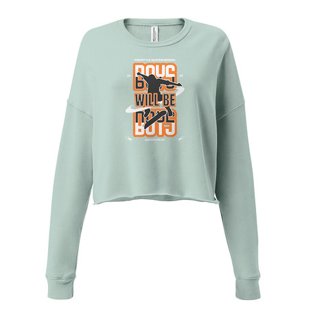 [ID: 316-G279] Boys will be boys Women's Cropped Sweatshirt