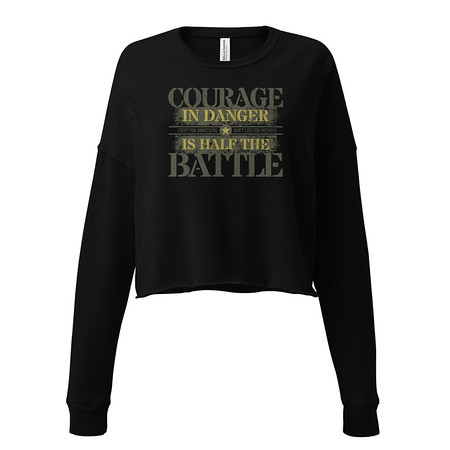 [ID: 316-G281] Brave Soldier Women's Cropped Sweatshirt