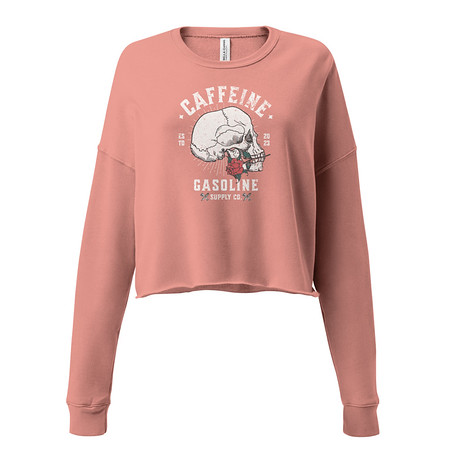 [ID: 316-G309] CAFFEINE GASOLINE Women's Cropped Sweatshirt