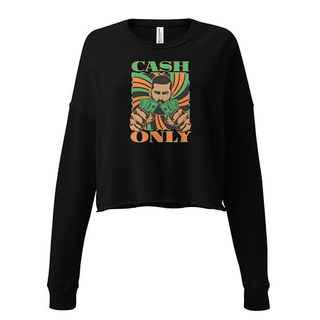 [ID: 316-G335] Cash Only - Streetwear Women's Cropped Sweatshirt