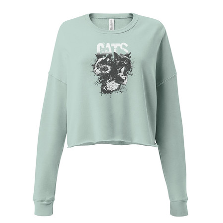 [ID: 316-G349] Cats Women's Cropped Sweatshirt