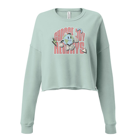 [ID: 316-G372] Choose Joy Always Women's Cropped Sweatshirt