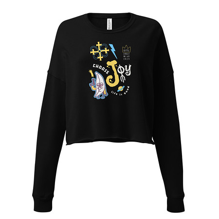 [ID: 316-G373] Choose Joy Women's Cropped Sweatshirt
