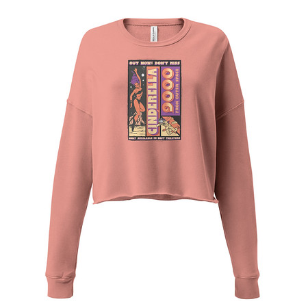 [ID: 316-G378] Cinderella 9000 - Retro Astronaut Women's Cropped Sweatshirt