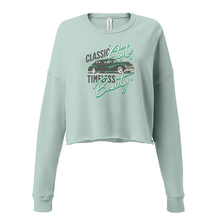 [ID: 316-G386] Classic Style Timeless Beauty Women's Cropped Sweatshirt