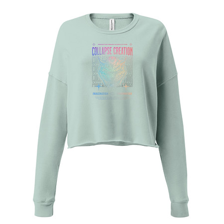 [ID: 316-G406] Collapse Creation Women's Cropped Sweatshirt