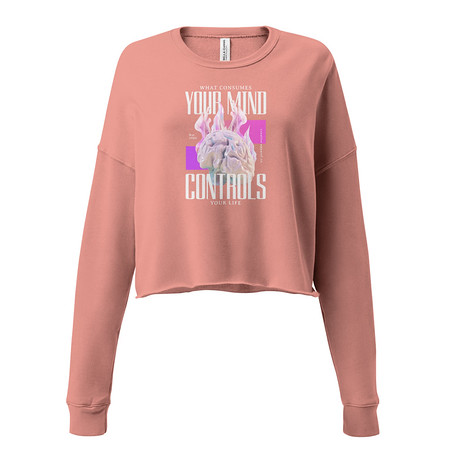[ID: 316-G414] Control your Mind Women's Cropped Sweatshirt