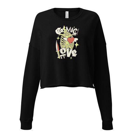 [ID: 316-G423] Cosmic Love (2) Women's Cropped Sweatshirt