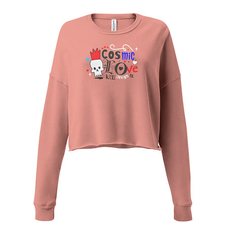 [ID: 316-G424] Cosmic Love Women's Cropped Sweatshirt