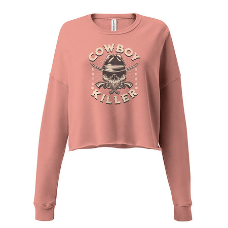 [ID: 316-G428] COWBOY KILLER Women's Cropped Sweatshirt