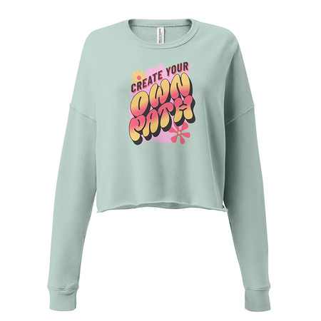 [ID: 316-G431] Create Your Own Path Women's Cropped Sweatshirt