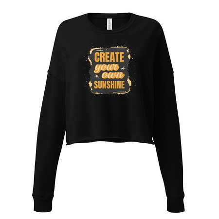 [ID: 316-G432] Create your own Sunshine Women's Cropped Sweatshirt