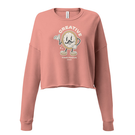 [ID: 316-G433] Creative Time Women's Cropped Sweatshirt
