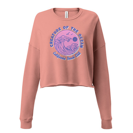 [ID: 316-G435] Creature of the Ocean Women's Cropped Sweatshirt