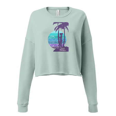 [ID: 316-G470] Dawn Patrol Women's Cropped Sweatshirt