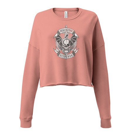 [ID: 316-G472] DEAD BEFORE DISHONOR Women's Cropped Sweatshirt