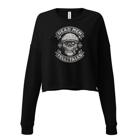 [ID: 316-G473] DEAD MEN TELL NO TALES Women's Cropped Sweatshirt