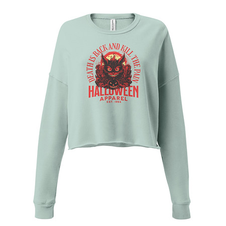 [ID: 316-G478] Death is Back Women's Cropped Sweatshirt