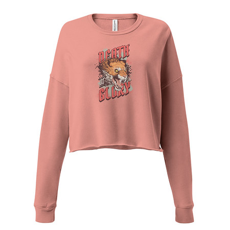 [ID: 316-G479] Death or Glory - Fierce Animal Women's Cropped Sweatshirt