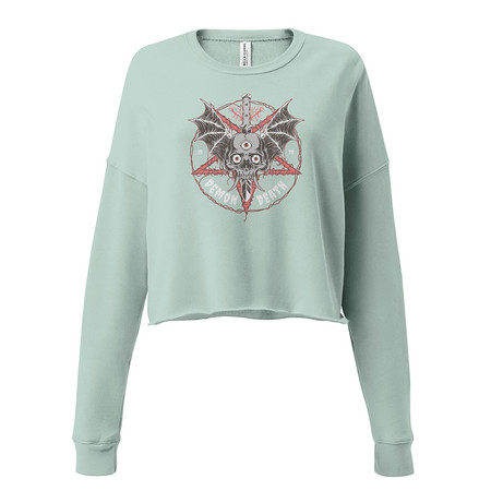 [ID: 316-G486] DEMON DEATH Women's Cropped Sweatshirt
