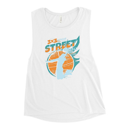 [ID: 271-G6] 3x3 Basketball League Women's Muscle Tank