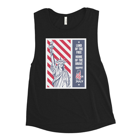 [ID: 271-G8] 4th of July Women's Muscle Tank