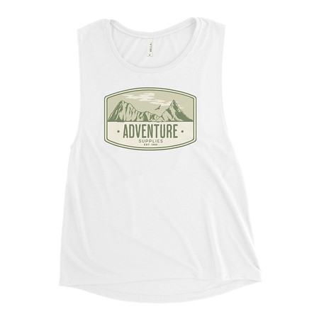 [ID: 271-G32] Adventure Supplies - Mountain Women's Muscle Tank