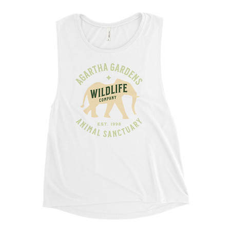 [ID: 271-G33] Agartha Gardens Wildlife - Animal Sanctuary Women's Muscle Tank