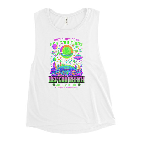 [ID: 271-G38] Alien Invasion Women's Muscle Tank
