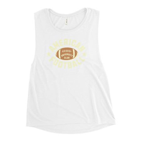 [ID: 271-G69] American Football - Athletic Sports Women's Muscle Tank