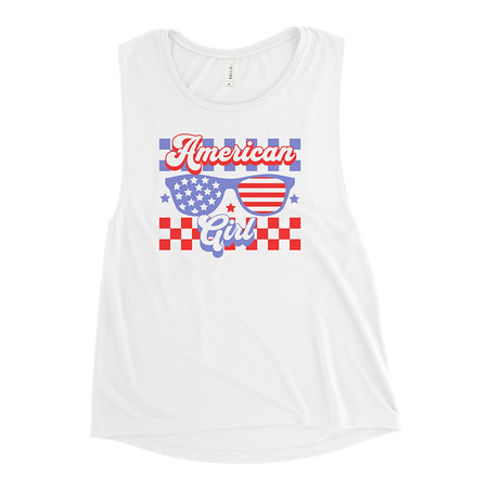 [ID: 271-G72] American girl Women's Muscle Tank