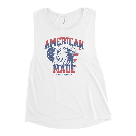 [ID: 271-G76] American Made Women's Muscle Tank