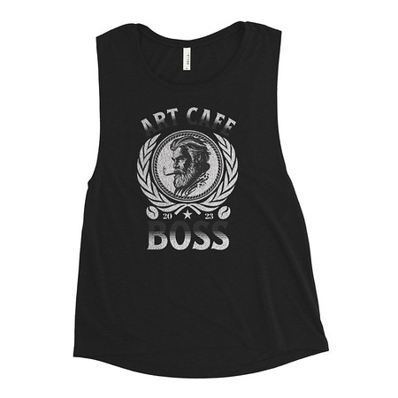 [ID: 271-G101] ART CAFE - BOSS Women's Muscle Tank