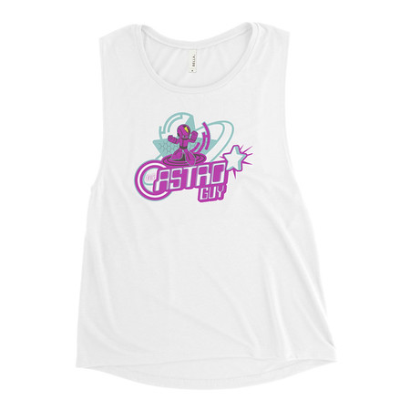[ID: 271-G107] astro guy Women's Muscle Tank