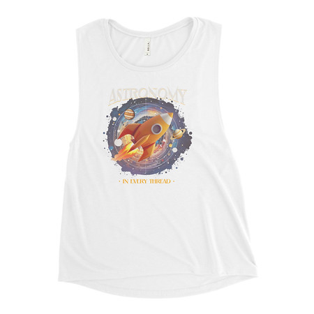 [ID: 271-G111] Astronomy in Every Thread Women's Muscle Tank