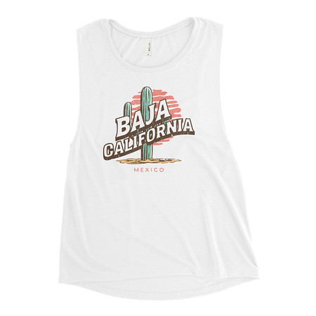 [ID: 271-G132] Baja Cali Mexico Women's Muscle Tank