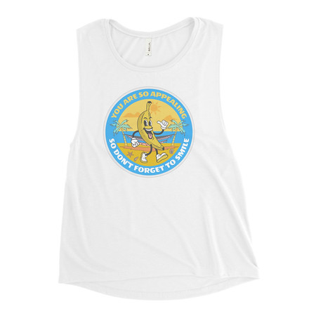 [ID: 271-G135] Banana project _-) Women's Muscle Tank