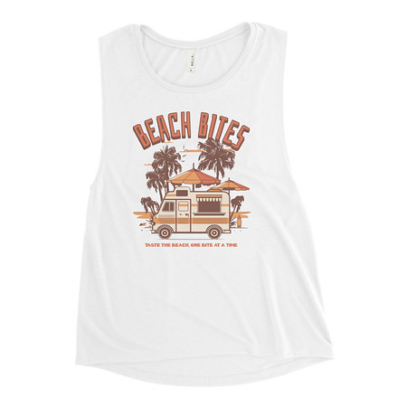 [ID: 271-G162] Beach Bites Women's Muscle Tank
