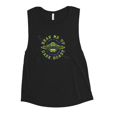 [ID: 271-G170] Bean Me Up Women's Muscle Tank