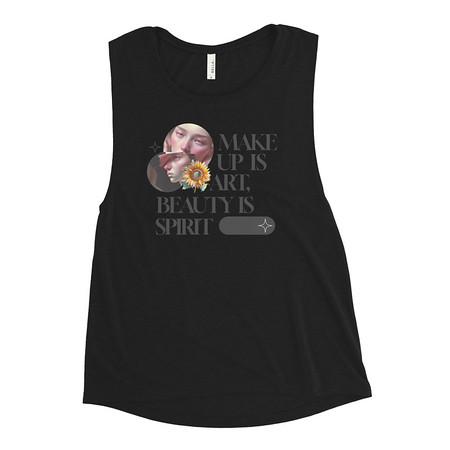 [ID: 271-G174] Beauty is Spirit Women's Muscle Tank