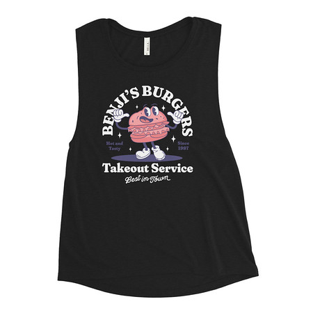 [ID: 271-G182] Benji's Burgers - Fast Food Women's Muscle Tank