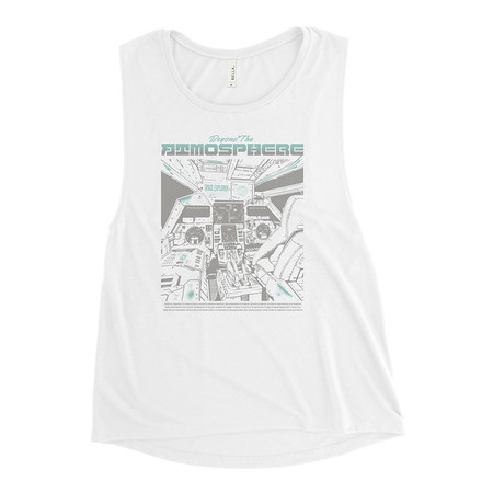[ID: 271-G199] Beyond The Atmosphere Women's Muscle Tank