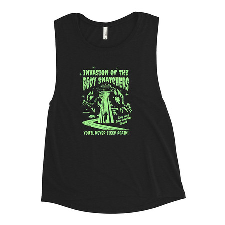 [ID: 271-G247] Body Snatchers - UFO Invasion Women's Muscle Tank