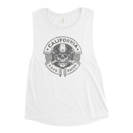 [ID: 271-G306] CAFE RACERS FUNNY Women's Muscle Tank