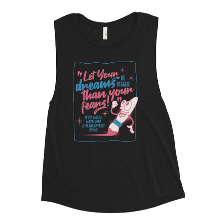 [ID: 271-G320] Calligraphic Soul Women's Muscle Tank