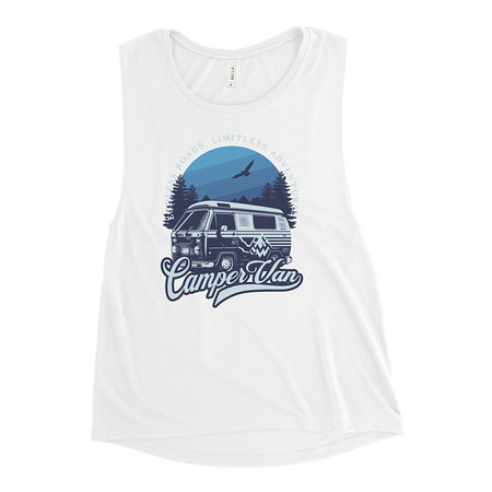 [ID: 271-G323] Campervan Women's Muscle Tank